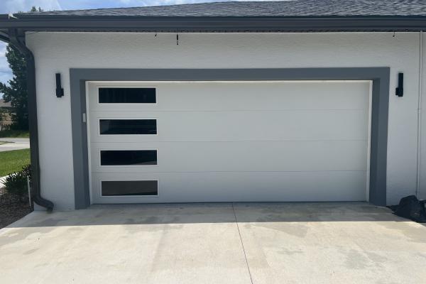C.H.I. model 4150 Skyline Garage Door installed by ABS Garage Doors Palm Coast, Florida