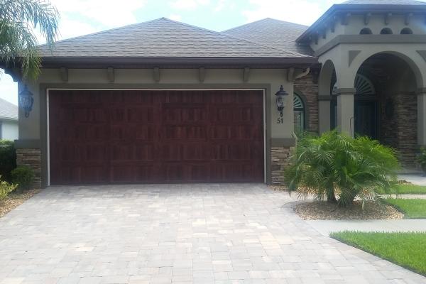 Accents Dark Oak Carriage Stamp Garage Door